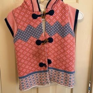 Matilda Jane fleece Sherpa vest size 8. Worn. Excellent condition. Winter hooded